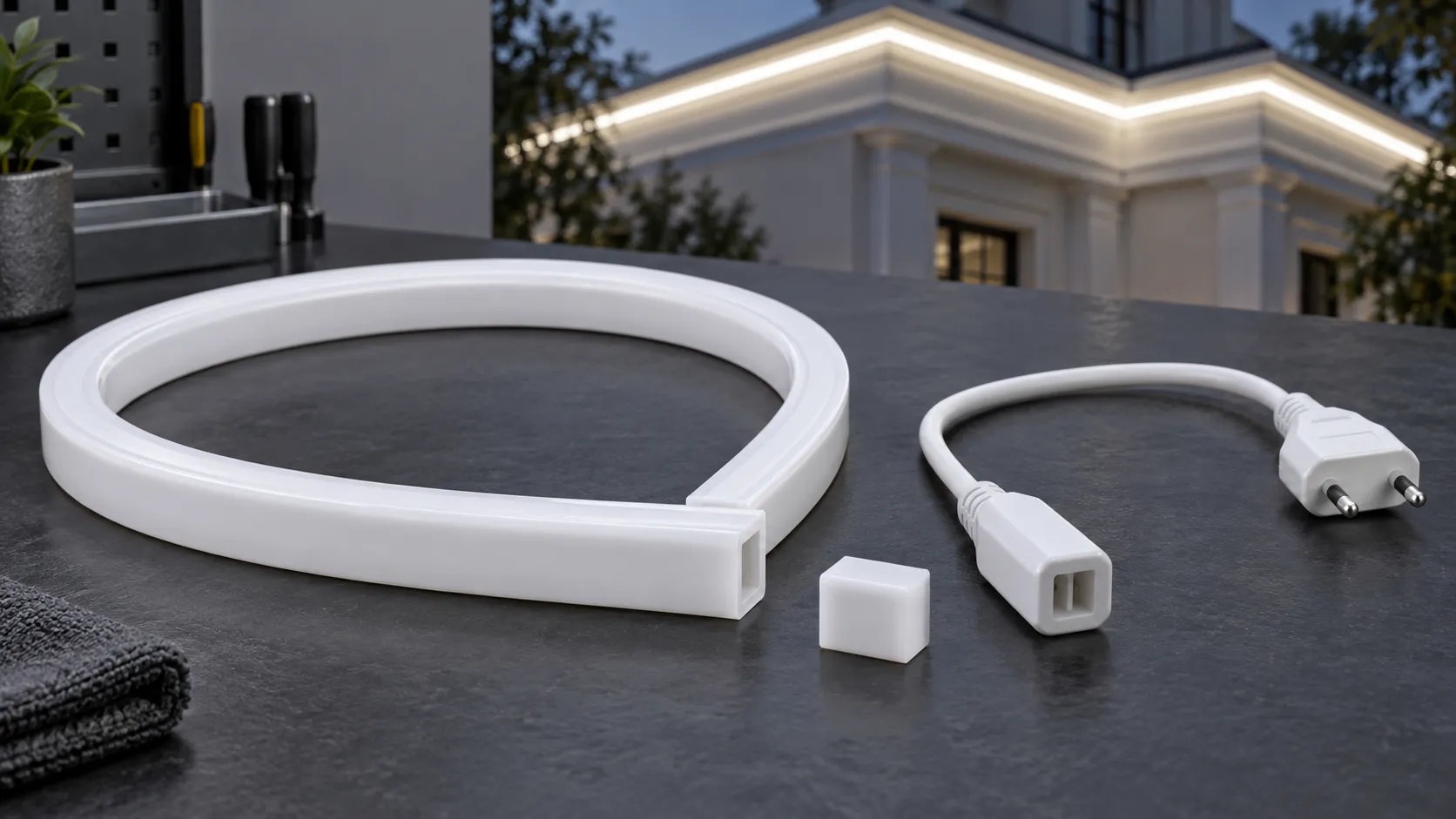 Отключённая наружная LED-система 220/230 В со штатными окончаниями.
